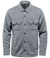 SNF-1 Stormtech Avalante Knitted Fleece Shirt Jacket Granite Heather colour image